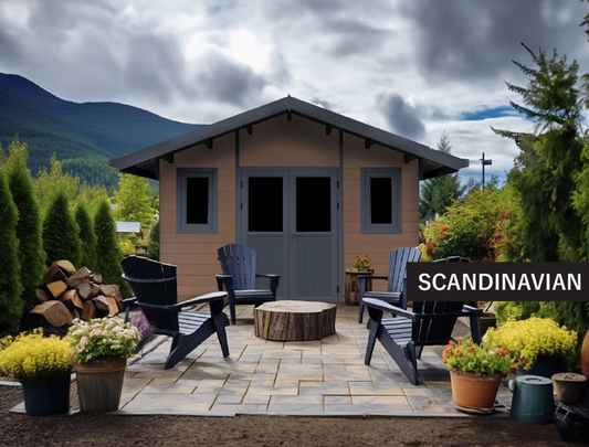 Scandinavian-style shed